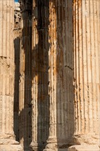 Greece, Athens, Corinthian columns of Temple of Olympian Zeus.