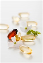 Herbal medicine pills.