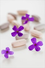 Herbal medicine pills.