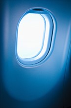 Airplane window.