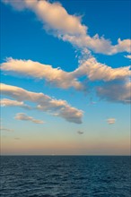 Greece, Clouds over Aegean Sea.