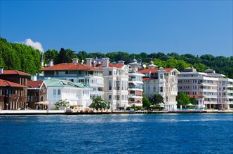 Turkey, Yenikoy, Yali on the Bosphorus .