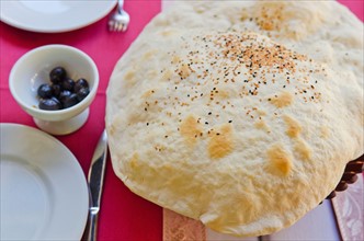 Turkey, Istanbul, Lavash bread.