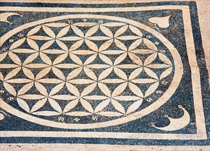 Turkey, Ephesus, Private house floor mosaic pattern.