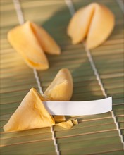 Close up of Chinese fortune cookies. Photo: Daniel Grill