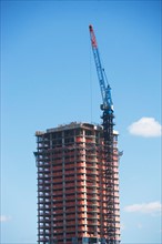 USA, New York State, New York City, Manhattan, Skyscraper under construction. Photo : fotog