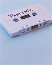 White mix tape, studio shot. Photo: Daniel Grill
