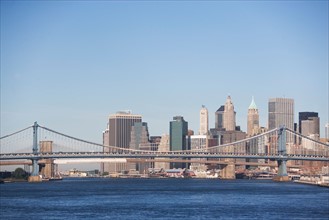 USA, New York State, New York City, Manhattan, Williamsburg Bridge. Photo : fotog