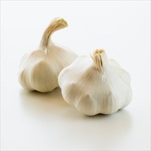 Studio shot of fresh garlic.