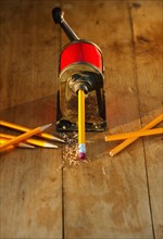 Studio shot of pencil sharpener.