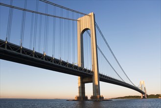 USA, New York State, New York City, Manhattan, Verrazano-Narrows Bridge. Photo : fotog