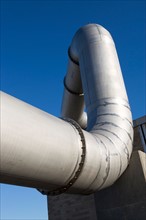 Pipes of water treatment plant. Photo : fotog