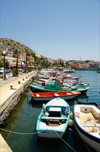 Turkey, Cesme, boats in harbor. Photo: Tetra Images