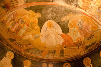 Turkey, Istanbul, Chora Church frescoes (interior). Photo : Tetra Images