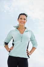 Portrait of female jogger.