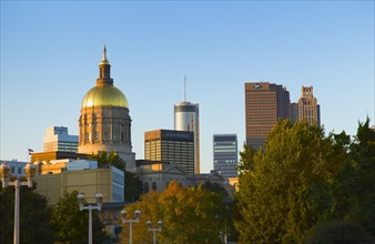 USA, Georgia, Atlanta, View of downtown.
