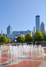 USA, Georgia, Atlanta, View of Cenntinial Park.