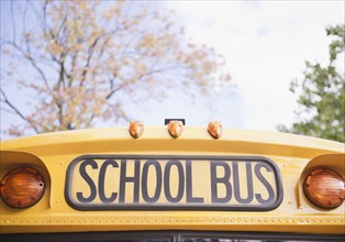 Close up of school bus. Photo : Jamie Grill