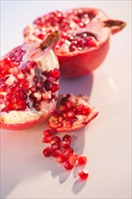 Close-up of pomegranate. Photo : Daniel Grill