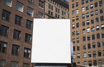 USA, New York State, New York City, Empty billboard. Photo: fotog