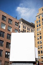 USA, New York State, New York City, Empty billboard. Photo: fotog