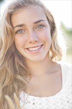 Happy teenage girl (16-17) portrait. Photo: Take A Pix Media