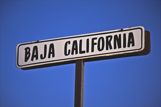 Mexico, Baja California sign. Photo : DKAR Images