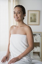 Portrait of attractive woman in spa. Photo : Rob Lewine