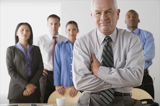 Portrait of business people in office. Photo : Rob Lewine