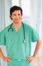 Portrait of male doctor.