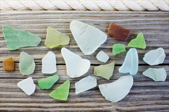 Collection of sea glass. Photo : Jamie Grill