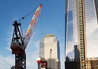 Usa, New York State, New York City, view of skyscraper construction. Photo : fotog