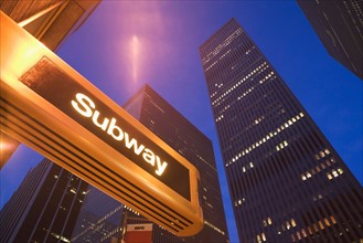 USA, New York State, New York City, subway station at 6th avenue. Photo : fotog
