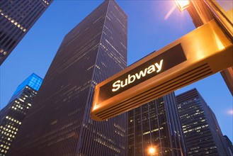 USA, New York State, New York City, subway station at 6th avenue. Photo : fotog