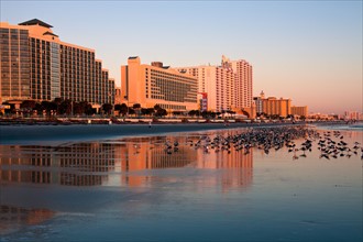 USA, Florida, Daytona Beach, Waterfront hotels. Photo : Henryk Sadura