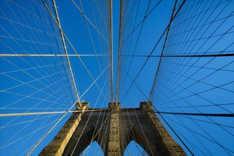 USA, New York, New York City. Brooklyn Bridge.