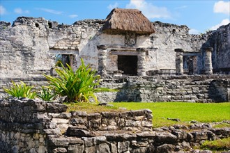 Mexico, Yucatan, Tulum. Ancient Mayan ruins.