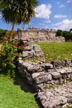 Mexico, Yucatan, Tulum. Ancient Mayan ruins.