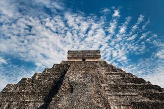 Mexico, Yucatan, Chichen Itza. Mayan pyramid.