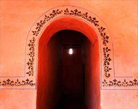 Mexico, Yucatan, Valladolid. Valladolid, Entrance.