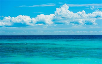 Mexico, Yucatan. Turquoise sea.