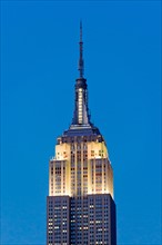 USA, New York, New York City. Empire State Building at dusk.