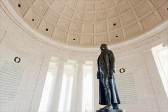 USA, Washington DC. Interior of Jefferson Memorial.