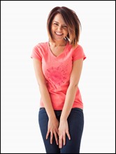 Portrait of young happy woman. Photo : Mike Kemp