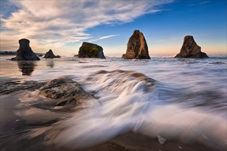 USA, Oregon, Coos County. Bandon, Coastal view. Photo : Gary Weathers