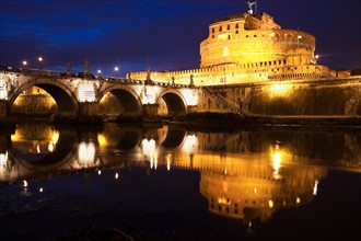 Italy, Rome. Castel Sant'Angelo and Tiber River in early morning. Photo : Henryk Sadura