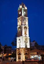 Lebanon, Tripoli. Clock Tower at dusk. Photo : Henryk Sadura