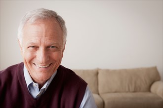 Portrait of smiling senior man. Photo : Rob Lewine