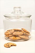 Close-up studio shot of cookies in jar. Photo : Elena Elisseeva