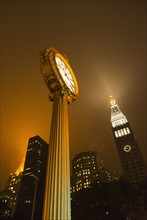 USA, New York City, Clock at Madison SQ Park.